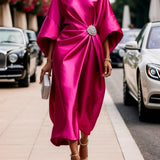 Savannah - Luxe Shimmer Satin Long Dress