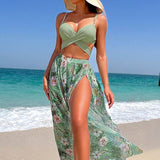 Faith - High Support High Waist Set with Matching Cover Up