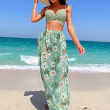 Faith - High Support High Waist Set with Matching Cover Up