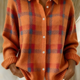 Joan | Plaid Knit Shirt Jacket