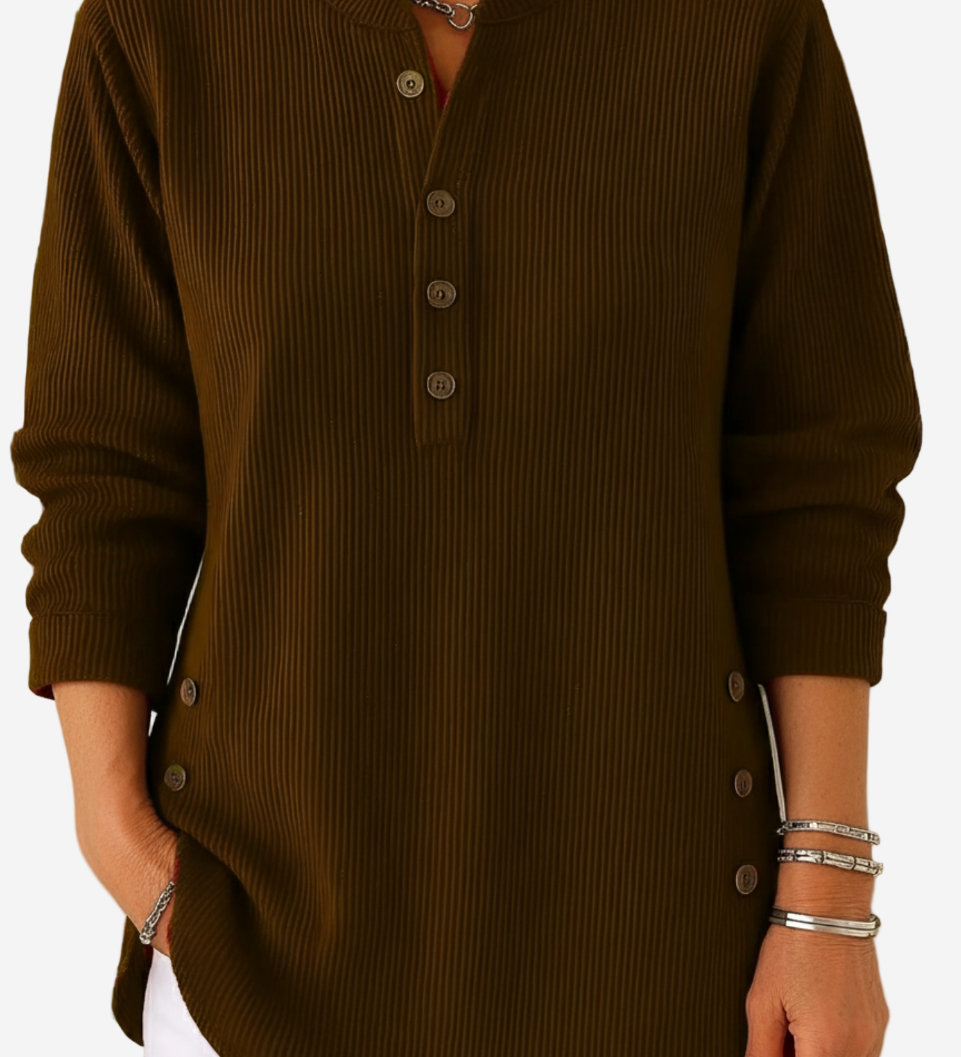 Kylie – Long Sleeve Solid Knit Sweater