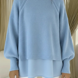 Janet | Layered-Look Knit Sweater