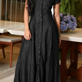 Adalynn - Long Denim Dress