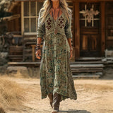 Josie - Casual Long Sleeve Dress Inspired by Vintage