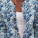 Maya - Vintage Floral Button-Front Cardigan