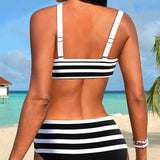 Molly - High Waist Striped Bikini