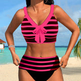 Molly - High Waist Striped Bikini