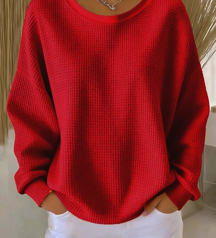 Diane | Classic Waffle Knit Sweater