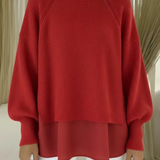 Janet | Layered-Look Knit Sweater