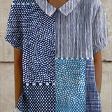 Juliette - Patchwork Print Blouse