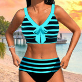 Molly - High Waist Striped Bikini