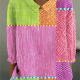 Ayda - Playful Patchwork Blouse