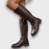 Avery - Low-heel riding-style boots