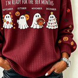 Manuela | Halloween-Inspired Round Neck Long Sleeve Sweatshirt