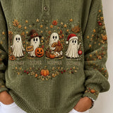 Lorraine | Halloween-Inspired Round Neck Long Sleeve Sweatshirt