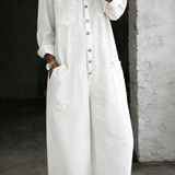 Chelsea - Long Sleeve Jumpsuit with Exposed Shoulders