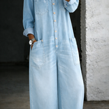 Chelsea - Long Sleeve Jumpsuit with Exposed Shoulders