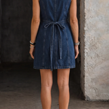 Rosalie - Casual Denim Overall Dress