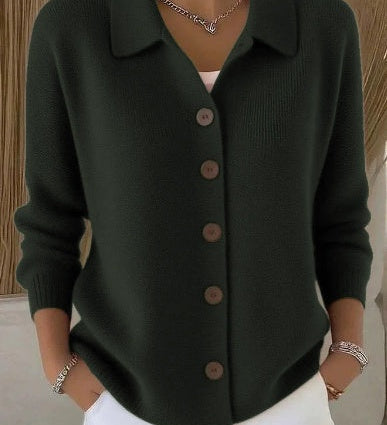 Gloria | Shawl Collar Button Cardigan