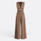 Aaliyah - Chic Sleeveless Jumpsuit with Wide Legs