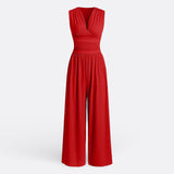 Brielle - Chic Sleeveless Jumpsuit with Wide Legs