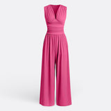 Brielle - Chic Sleeveless Jumpsuit with Wide Legs