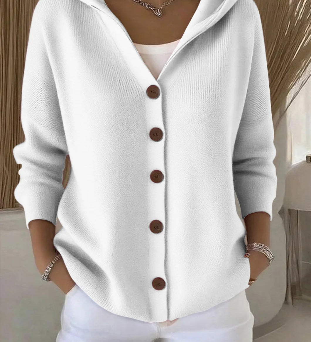 Doris | Hooded Knit Cardigan