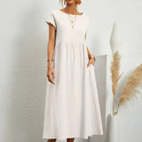 Hazel - Midi Dress with Pockets