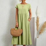 Hazel - Midi Dress with Pockets