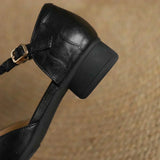 Leather Mary Janes