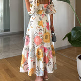 Sophia - Floral Midi Dress