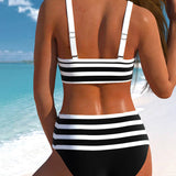 Molly - High Waist Striped Bikini