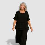 Holly - Layered Drape Blouse