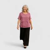 Holly - Layered Drape Blouse