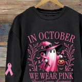 Angelina | Halloween-Inspired Round Neck Long Sleeve Sweatshirt