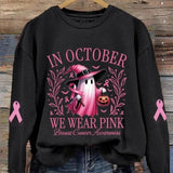 Angelina | Halloween-Inspired Round Neck Long Sleeve Sweatshirt