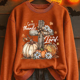 Madison | Halloween Retro Autumn Pumpkin Print Sweatshirt