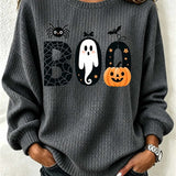 Alice | Halloween-Inspired Round Neck Long Sleeve Sweatshirt