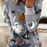 Erica | Halloween-Inspired Long Sleeve Sweatshirt