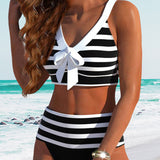 Molly - High Waist Striped Bikini