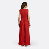 Brielle - Chic Sleeveless Jumpsuit with Wide Legs