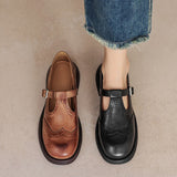 Cora - Elegant Mary Janes Made Of Leather