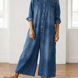 Serenity - Denim Cotton Jumpsuit